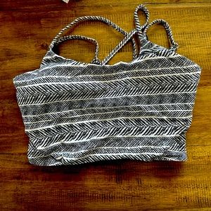 Coral Reed Swimwear Crop Top
